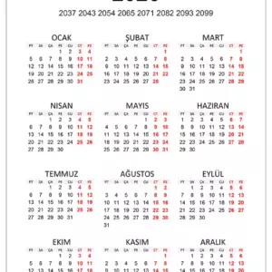 2026 takvimi hangi yıla denk geliyor? 2026 takvimi hangi yıla denk geliyor